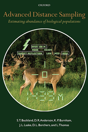 Book cover: Advanced distance sampling; estimating abundance of biological populations